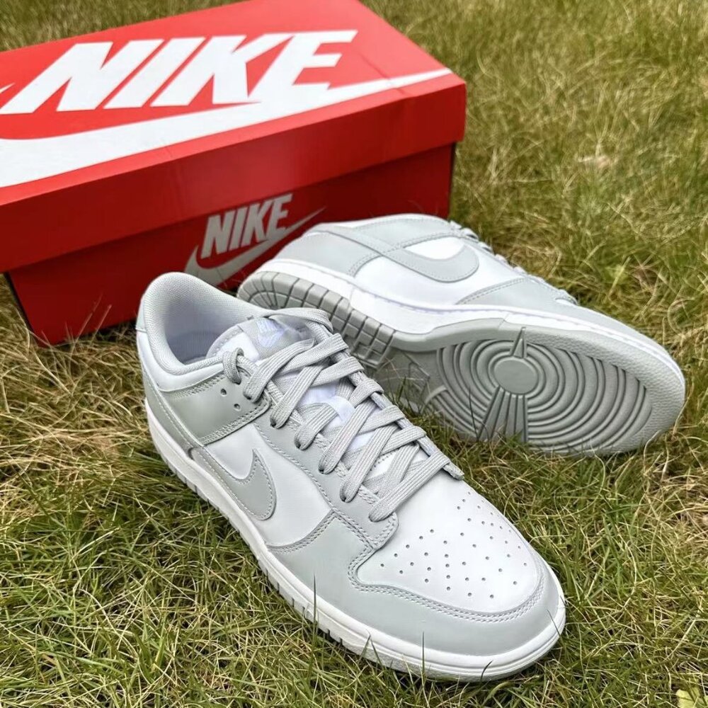Women's Nike Dunk Low Light Gray Monochrome - Brand New With Original Box